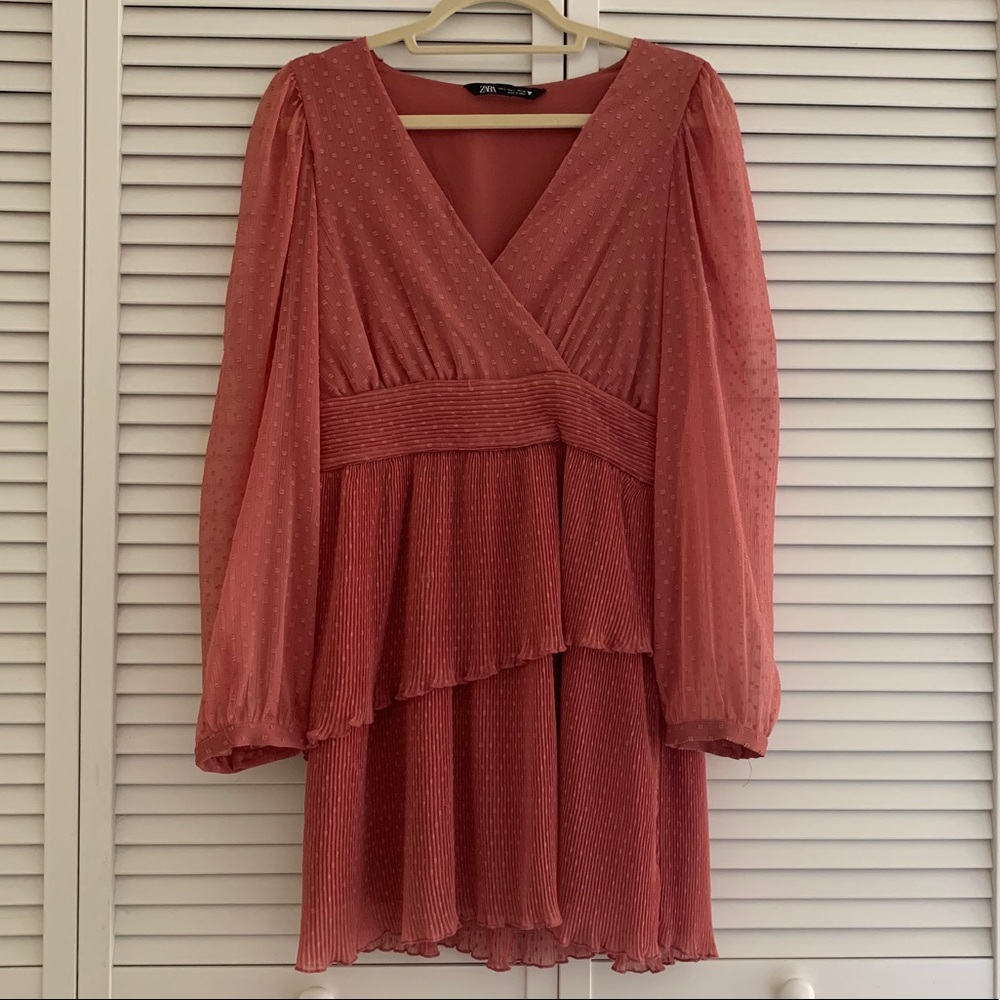 Zara pink mini dress